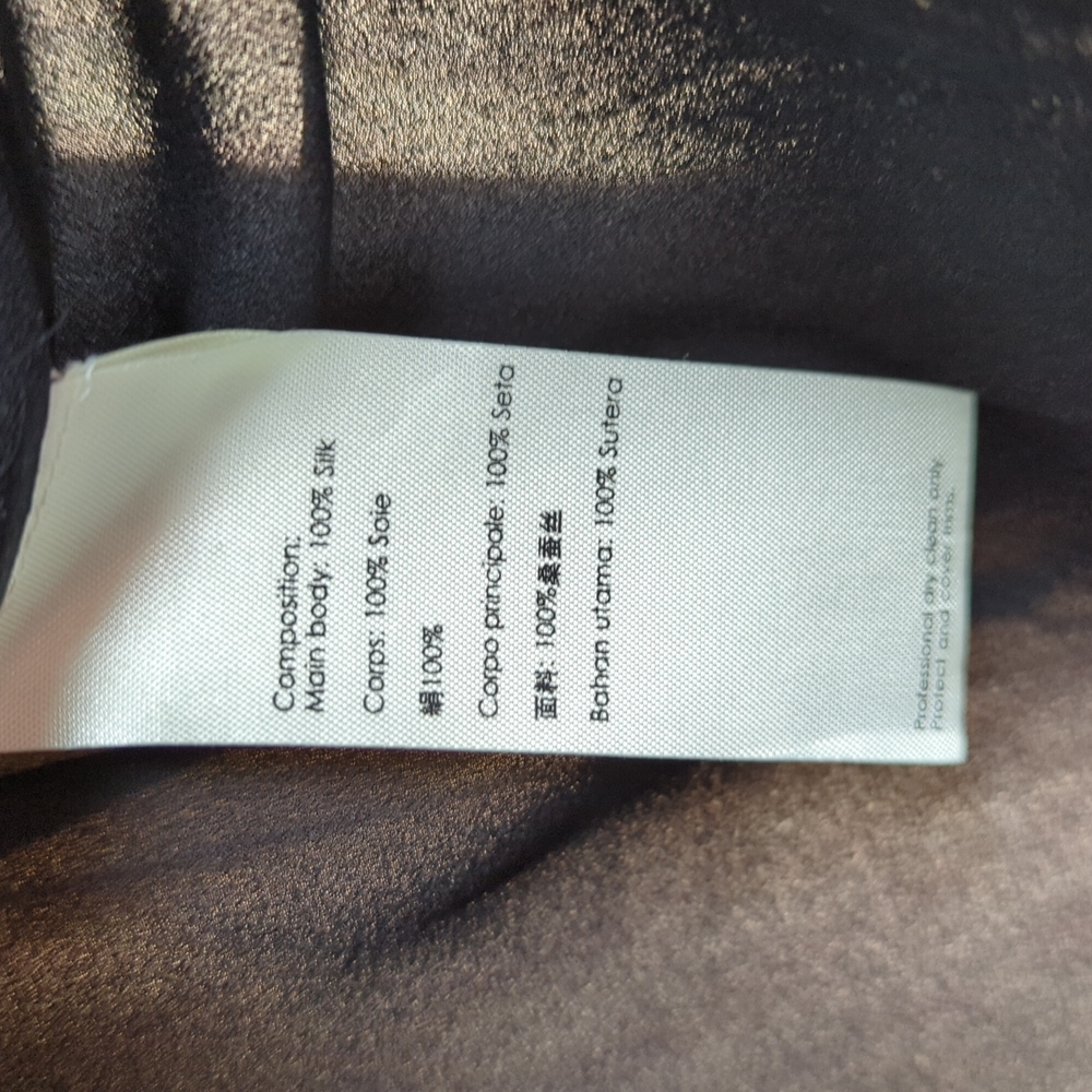 3.1 Phillip Lim Whimsical Top Black Silk Sz 2 NWT - Picture 6 of 8